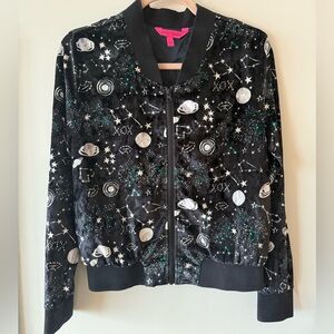 Betsy Johnson Velour Zip-up